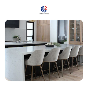 Tmz Đá Chất lượng cao 4002 đại dương Carrara nhân tạo <span class=keywords><strong>Quartz</strong></span> <span class=keywords><strong>slab</strong></span> cho khách sạn hiện đại trang trí bảng Tops ODM/OEM - Product Image 2
