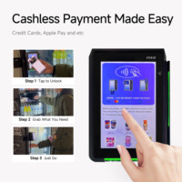 Distributeur automatique intelligent AI en stock local, sans argent liquide, boissons et snacks, fonction SDK, intégration Wi-Fi/4G, système de point de vente, refroidissement par compresseur