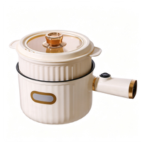 Mini-cuiseur électrique de dortoir 110V, faible consommation, antiadhésif, multifonctionnel, petit appareil de cuisson pour une personne, pour nouilles et bouillies