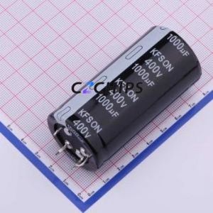 KN102M40035 * 70P4ตัวเก็บประจุอลูมิเนียมอิเล็กโทรไลติกในสแนปผ่านชิ้นส่วนรู (THT),D35xL70mm 1000uF 20% 400V 10mm - Product Image 1