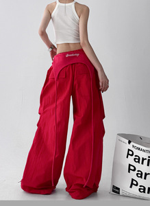<span class=keywords><strong>Pantalones</strong></span> Deportivos Americanos al por Mayor para <span class=keywords><strong>Hombre</strong></span> y Mujer, <span class=keywords><strong>Pantalones</strong></span> Casuales Holgados de Primavera y Otoño con Logotipo Personalizado - Product Image 4