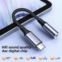 Adaptador de Audio tipo C de 3,5mm, convertidor de USB-C, cable de conexión de auriculares de decodificación Digital DAC para teléfono móvil, portátil, nueva condición