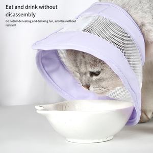 Pet Elizabethan yaka ayarlanabilir yumuşak koruyucu kurtarma <span class=keywords><strong>Scratching</strong></span> ethan yaka kediler köpekler için tırmalama yaraları cerrahi yalama - Product Image 2