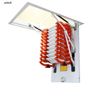 Escalier pliant électrique entièrement automatique, échelle <span class=keywords><strong>escamotable</strong></span> renforcée et dissimulée pour usage domestique - Product Image 4