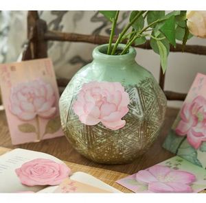 Guofeng Self-Adhesive Flower-Shaped <b>Memo</b> <b>Pads</b> High Quality Notes for School Office Use Practical Decoration - Product Image 5