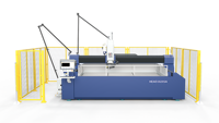 Machine de découpe à jet d'eau CNC industrielle à 5 axes pour découpe de précision de métaux, pierres et composites avec contrôle automatique