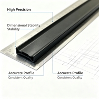 Bande thermique de type I solide en PA66 GF25 renforcée de fibres de verre pour façade mur-rideau en aluminium haute résistance