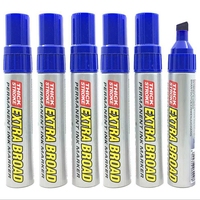 Stock 3 Couleurs Jumbo Rechargeable 10mm Burin Pointe Marqueur Permanent