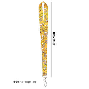 Wowei impression Logo cou Polyester dessin animé humoristique comédie Animation famille lanières avec Logo Anti-perte cadeaux promotionnels - Product Image 4