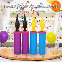 Pompe à air portable manuelle XI YOU LE en plastique recyclable et écologique à embout oblique pour gonfler les décorations de mariage, de fête et d'Halloween
