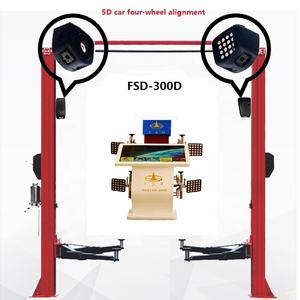 Đẳng cấp thế giới FSD-300D CE chứng nhận Trọng lượng nhẹ di động hai trụ cột nâng <span class=keywords><strong>3D</strong></span> năm máy ảnh SUV bánh xe aligner - Product Image 2