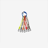 Boucle d'escalade multifonctionnelle pour hommes, boucle de ceinture tressée avec clip porte-clés anti-perte et boucle en forme de bouche de poisson pour sangle de sac à dos