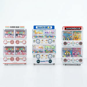 <span class=keywords><strong>Machine</strong></span> à capsules de jouets d'arcade automatique à jetons, en métal, 3 niveaux, 6 compartiments, type Gashapon - Product Image 1