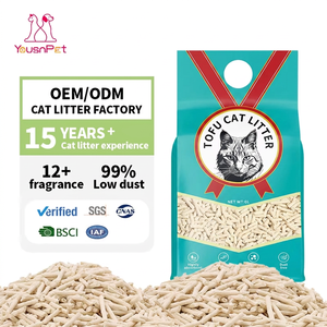 Exportateur certifié d'usine - Litière pour chat en fibres de haricots - Édition classique 6L - Très absorbante - Agglomération supérieure - 99% faible teneur en poussière - Product Image 1