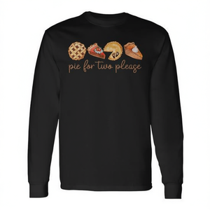 T-shirt à manches longues « Pie For Two Please Thanksgiving Pregnancy Announcement » - Product Image 2