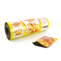 Flexibele Verpakking Sachet Thermische Laminering Film Aluminiumfolie Aardappelchips Verpakking Rolfolie Voor Voedselverpakking