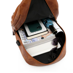 New Trending Latop <strong>Backpack</strong> Men's Pu <strong>Leather</strong> <strong>Laptop</strong> <strong>Backpack</strong> - Product Image 3