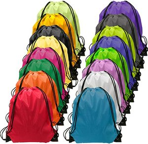 Wholesale Promotional Custom Waterproof Gym Drawstring Polyester Bags Sport Nylon Backpack Drawstring Bag