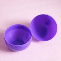 10cm Transparante Plastic Open Paasei Wit Kleurrijk DIY Capsule Model Prijs Display Ornament Cadeau voor Kinderen Party Favour
