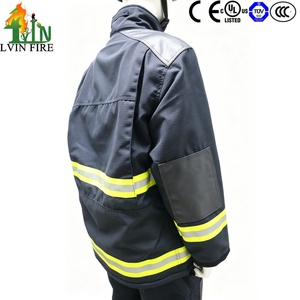 Combinaison de protection incendie LVIN EN469 à prix de gros avec casques, gants, bottes et SCBA, en Nomex II/IIIA à 4 couches - Product Image 6