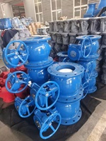 Juniu Exzentrisches Halbkugelventil mit Schneckengetriebe, Hydraulisches Doppel-Exzenter-Flanschventil, 3-Wege-Wasserventil, Durchfluss 200 m³/h