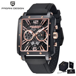 Pagani Design PD-1725 1725 Japan Vk64 Quartz Wristwatch Stainless Steel <b>Waterproof</b> Luxury Man Wrist <b>Watches</b> for <b>Men</b> Reloj + Box - Product Image 2