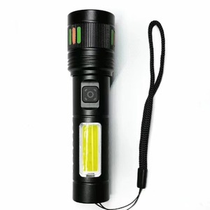 Mini Dual Light Source Rechargeable <b>Led</b> <b>Flashlight</b> With Type C Charging Outdoor Red White Light Warning Torch - Product Image 2
