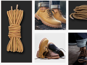 Martin stivali rotondi con lacci da scarpe a righe in doppio colore per esterni lacci Casual in pelle <span class=keywords><strong>18</strong></span> colori - Product Image 2