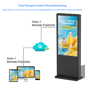 Pantalla LCD para Publicidad Exterior <span class=keywords><strong>de</strong></span> 2500 Nits, Resistente al Agua IP65, <span class=keywords><strong>de</strong></span> 43, 55 y 65 Pulgadas, Tipo Tótem para Escaparates - Product Image 4