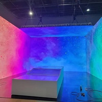 Pared de filmación Pantalla inmersiva 3D Pared de video LED curva Pantalla LED HD 7680Hz LED negros VFX VR VP XR Estudio de producción virtual