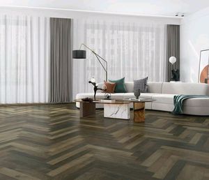Plancher en SPC à chevrons de 6,5 mm, imperméable, ignifuge, plancher en <span class=keywords><strong>parquet</strong></span> à emboîtement pour intérieur - Product Image 6