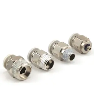 PC Pneumatic Air tool Compressed Air Fittings m4 m6 m8 m10 m12 Air Hose Fittings Push Connector Tube Fittings