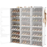 Armoire modulaire portable en métal à trois niveaux pour vêtements et chaussures, organisateur de rangement peu encombrant, Armoire Cube Profonde DIY