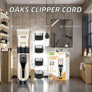 Pelo eléctrico de carga USB para cortadora con extremo hembra NEMA 15A corriente nominal enchufe de EE. UU. hoja de acero inoxidable estándar para mascotas - Product Image 5