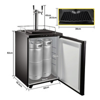 Kegerator à Bière en Acier Inoxydable / Distributeur de Bière Réfrigéré