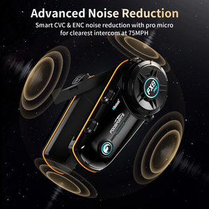 FX8 Pro helm interkom nirkabel Universal Bluetooth, headphone sepeda motor helm pencampur kualitas tinggi helm interkom nirkabel Universal Bluetooth 10 pengendara - Product Image 4