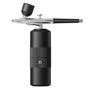 Kit de <span class=keywords><strong>coiffure</strong></span> pour barbier à air comprimé 23 PSI sans obstruction, sans fil, avec brosse de nettoyage pour le <span class=keywords><strong>maquillage</strong></span> masculin - Product Image 3