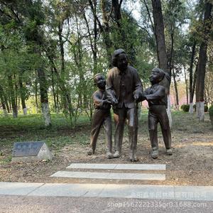 Sculptures personnalisées en bronze : Figurines respectueuses de l'âge, pour soins aux personnes âgées, jeunes, à poser au sol en extérieur, en bronze coulé JHF021 - Product Image 2