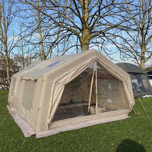 Tenda ad aria in cotone Oxford quattro stagioni impermeabile portatile campeggio casa gonfiabile tenda> fondo 3000mm indice impermeabile durevole - Product Image 1