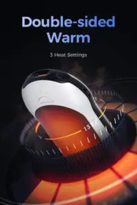Aoyun - Aquecedor elétrico portátil reutilizável para mulheres e homens, aquecedor de mão portátil para presente, banco de potência 10000mAh, ideal para inverno