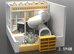 Área de Juegos Interior Personalizada para Niños, Zona de Juegos Suave con Toboganes y Piscina de Pelotas para Espacios Pequeños, para <span class=keywords><strong>el</strong></span> Hogar o Cafeterías - Product Image 6