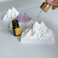Diffuseur d'arômes passif en poudre de plâtre personnalisé en forme de montagne, de luxe, écologique, couleur sur mesure, pour la maison et la voiture