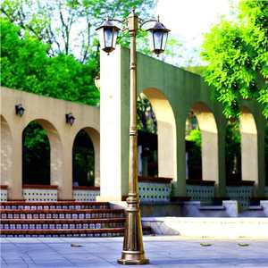 האירופי בסגנון מוט גבוהה מוט מנורת 2.5 מ 'מעובה אלומיניום למות הליהוק led רחוב/גן/תאורה כביש ישן ip65 דירוג - Product Image 4