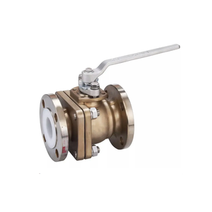 <b>BOWLING</b> BV-PFA CV-PFA ANSI150 B16.5 JIS B2220 10K PN16 Manual Ball Valve PFA Lining Hydraulic/ISO5211 Flanged Mounting Pad OEM - Product Image 1