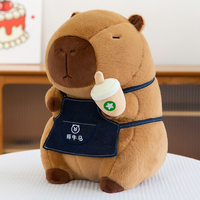 Peluche Super Douce Série Capybara, Jouet en Peluche Anime, Multi-capybara Vache Cheval Chef, Poupée Personnalisable, Oreiller pour Enfants, Cadeau en Coton PP