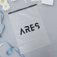 Emballage à glissière en poly pe écologique, sac en plastique transparent auto-scellé pour vêtements