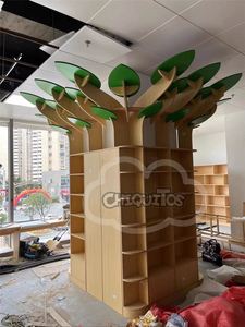 Libreria Contemporanea a Forma di Albero Chiquitos, Arredamento per Area Lettura, Scuola Materna, Scuola, Supermercato, Hotel, Libreria - Product Image 4