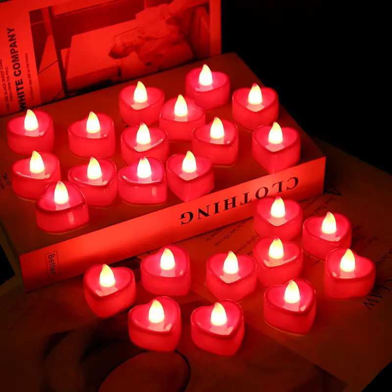 Luminous Led At Night Long Lasting Luminous Candles With Various Colors For The Wedding Party