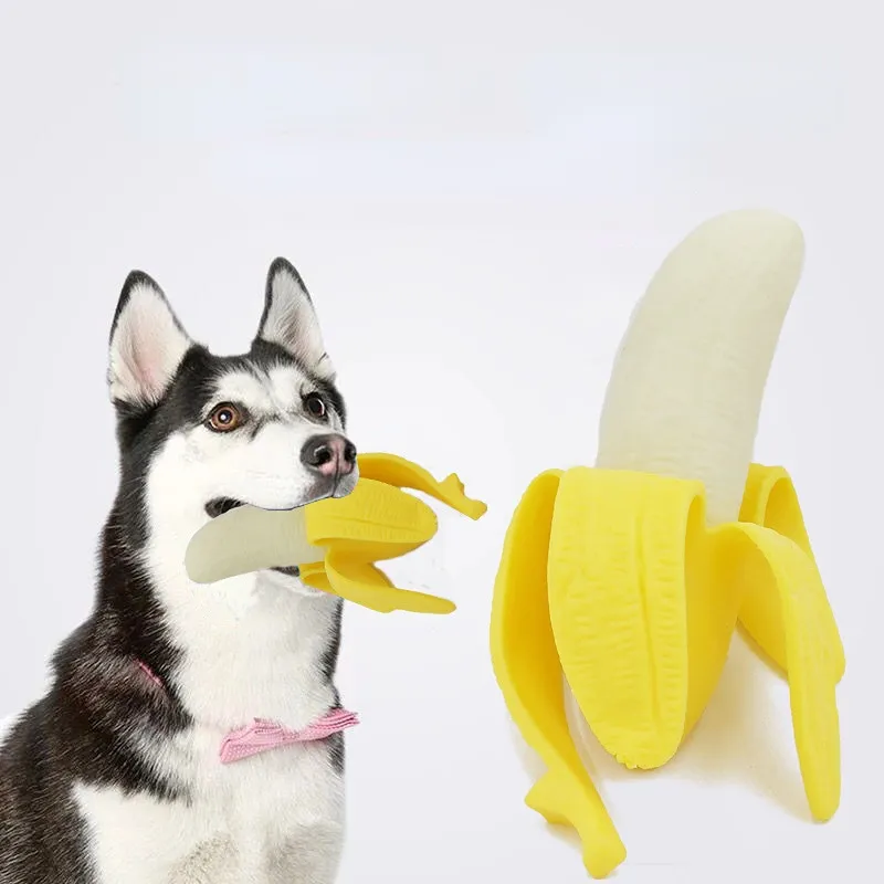 2023卸売犬ペットおもちゃTPRバナナおもちゃインタラクティブおもちゃ猫 & 犬ペット用品