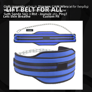 Coexistence Adjustable Neoprene Fitness Dip Belt with Non-Slip Buckle Breathable for Squats Deadlifts Powerlifting for Men Women - Product Image 2